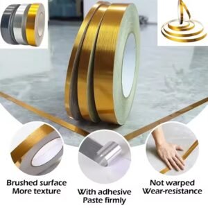 Self Adhesive Waterproof Gold Foil Floor Tiles Tape