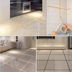১৬৬ ফুট ( গোল্ডেন/সিলভার কালার ) Interior Decoration Tape Self Adhesive Waterproof Gold Silver Foil Floor Tiles Tape 